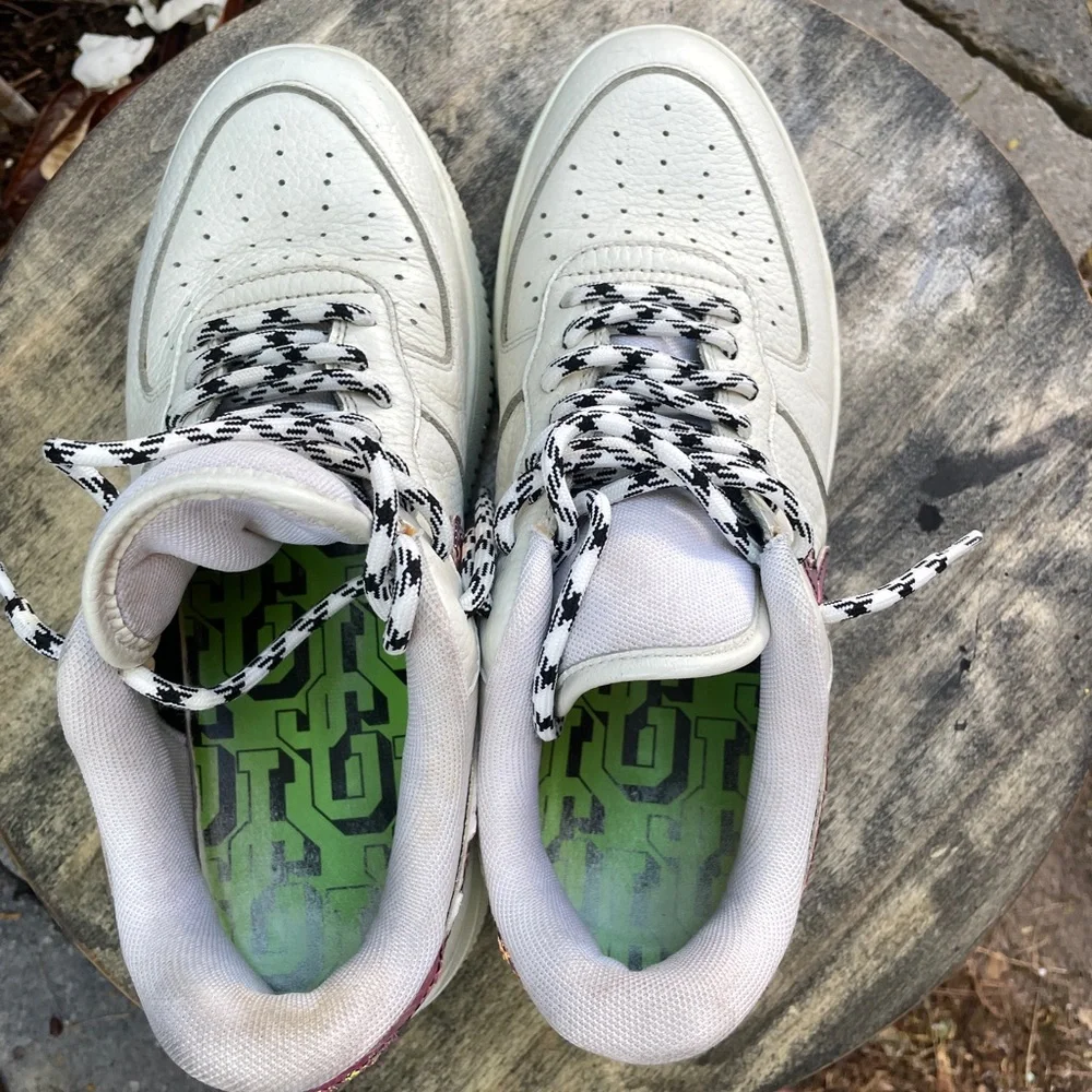 GF-01 by John Geiger 'White Pebbled Leather size 8 US - Picture 12 of 12